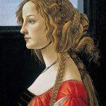Retrato póstumo (c. 1476-80) de Simonetta Vespucci por Sandro Botticelli