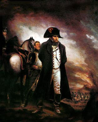 Napoleón en Waterloo
