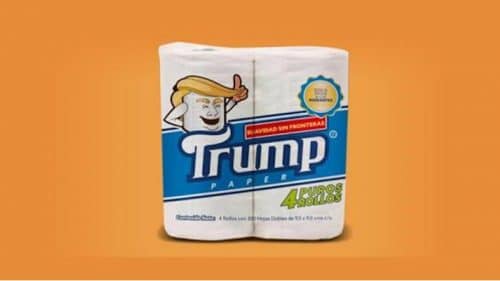 Mexicano crea papel higiénico marca 'Trump' para apoyar a los inmigrantes
