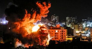 Bombardeos a la franja de Gaza. Foto: HispanTV