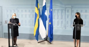 Magdalena Andersson (Primera Ministra de Suecia) y Sanna Marin (Primera Ministra Finlandia)